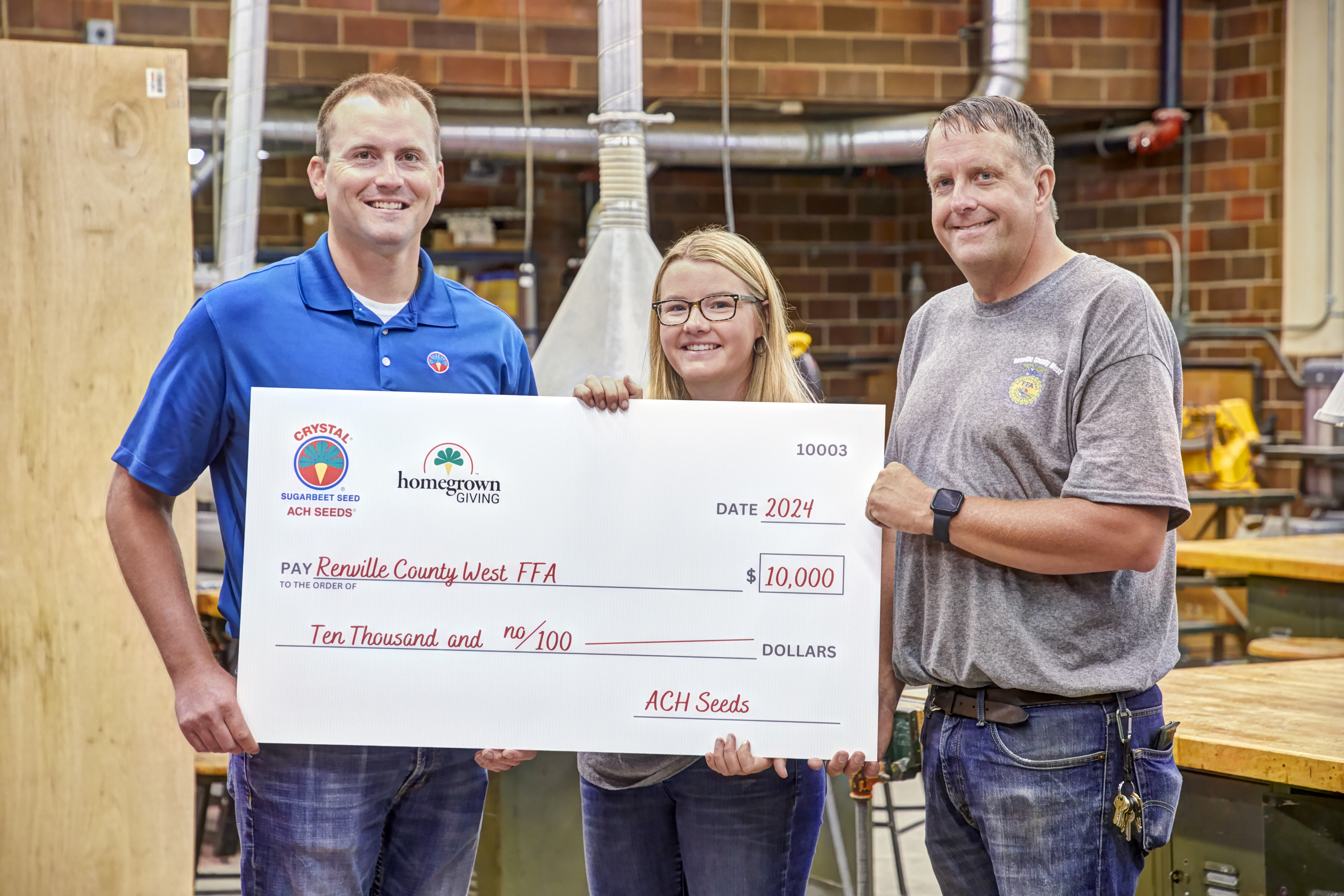 renville ffa check presentation