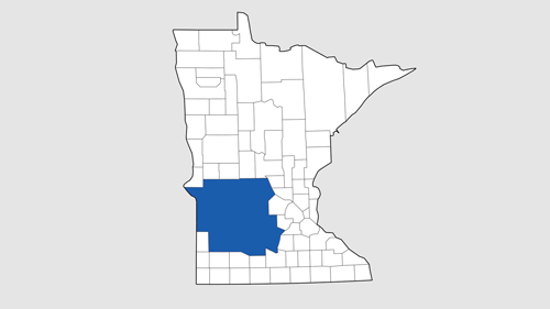 southern minn region map