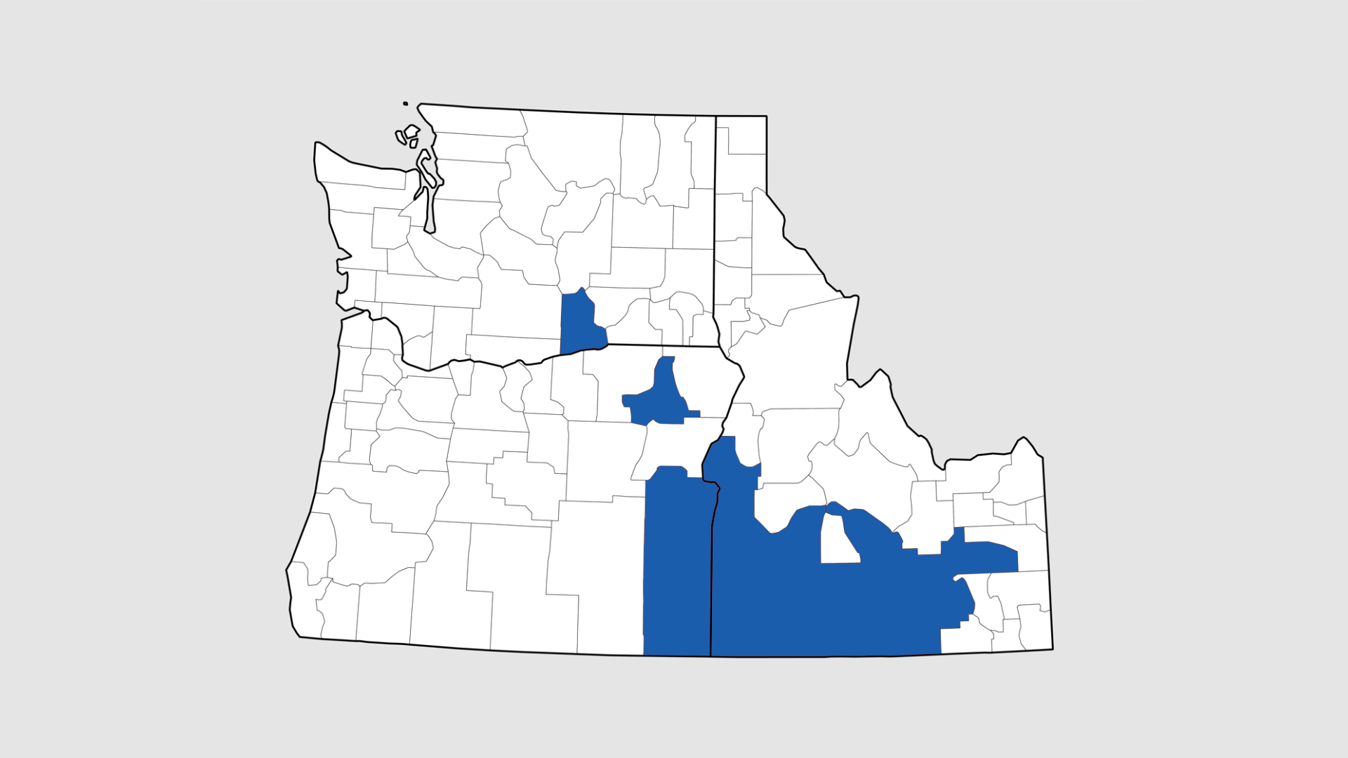 Map of counties in the TASCO region.